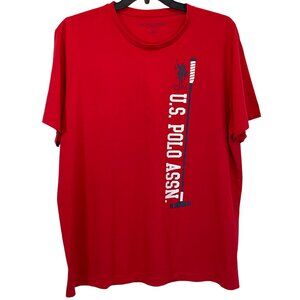 Red Us polo Short Sleeves Tee Size: XL